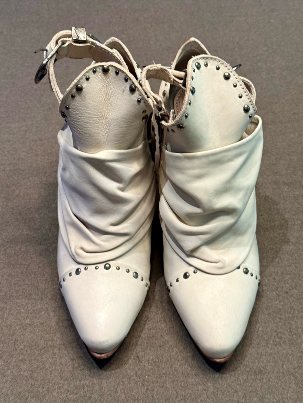 Freebird Jericho Studded Pointed Slingback Mules